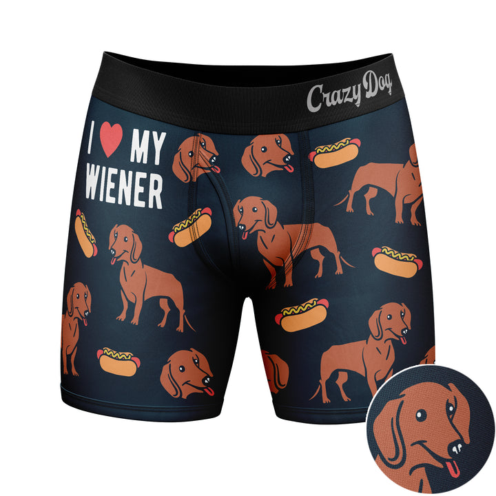 I Love My Wiener Boxer Briefs