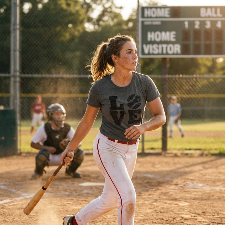 LOVE Baseball Women's T Shirt