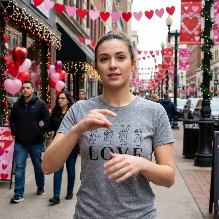 Love Sign Language Women's T Shirt