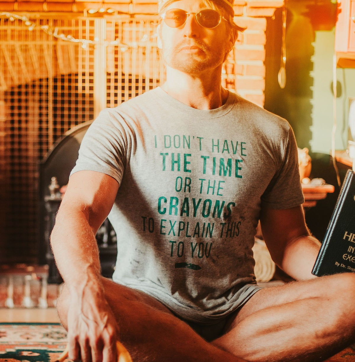 I Don&#39;t Have The Time Or The Crayons Men&#39;s Tshirt