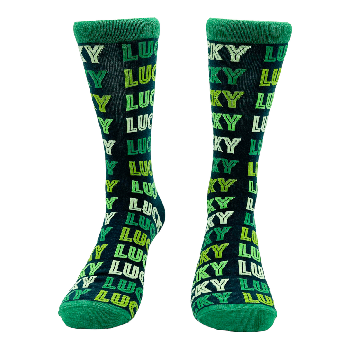 Men&#39;s Lucky Socks Funny St Paddys Day Parade Party Footwear