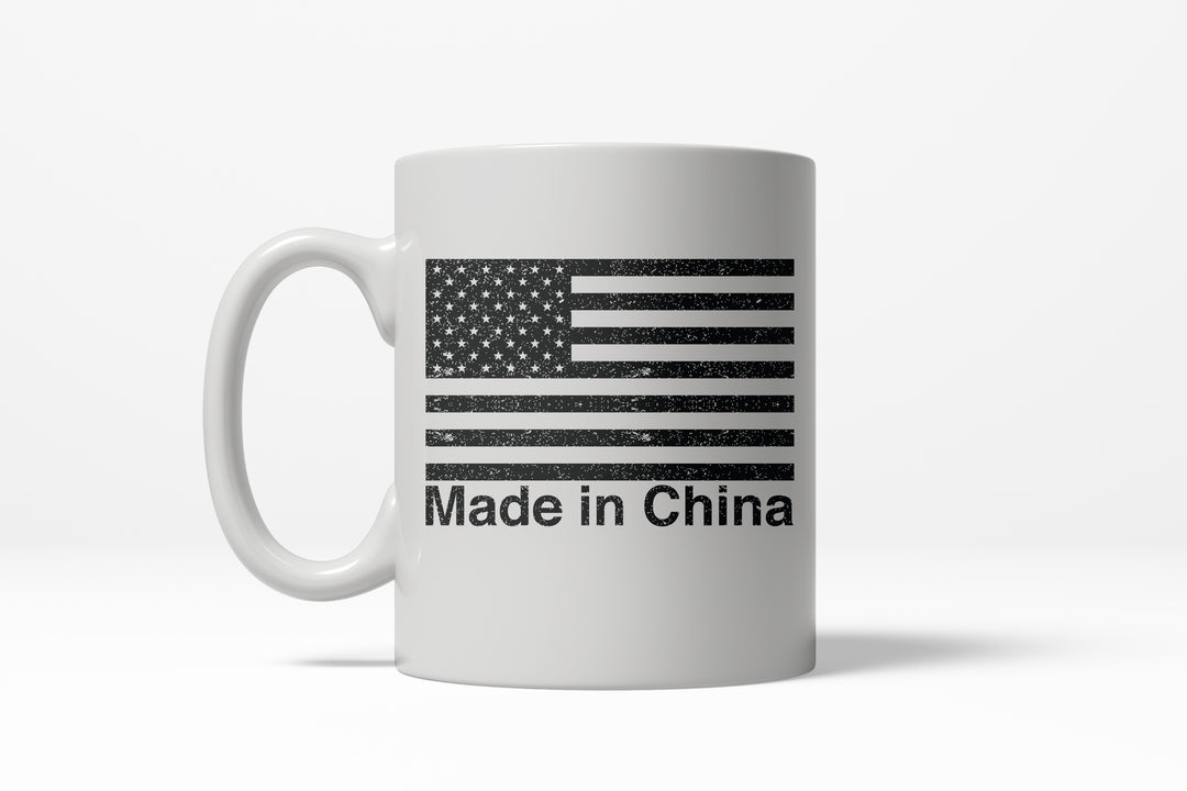 Funny White Made In China Coffee Mug Nerdy Fourth of July Tee
