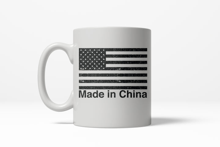 Funny White Made In China Coffee Mug Nerdy Fourth of July Tee
