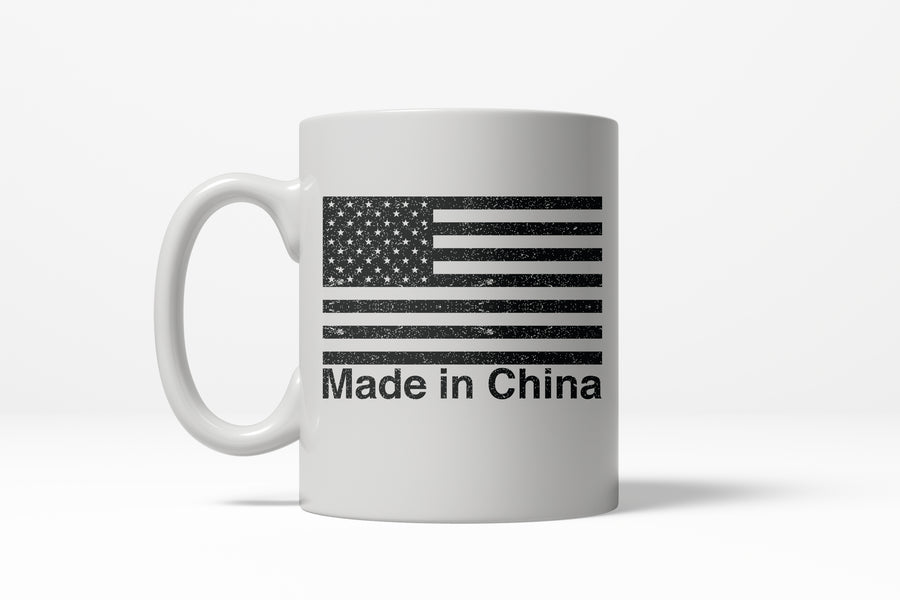 Funny White Made In China Coffee Mug Nerdy Fourth of July Tee