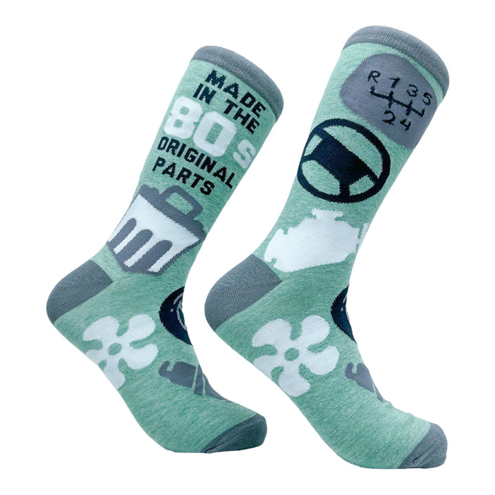 Funny Multi - 80s Men's Made In The 80s Sock Nerdy mechanic retro Tee