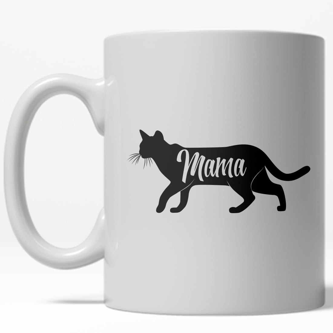 Funny Mama Cat Mama Cat Coffee Mug Nerdy Mother&#39;s Day cat Tee