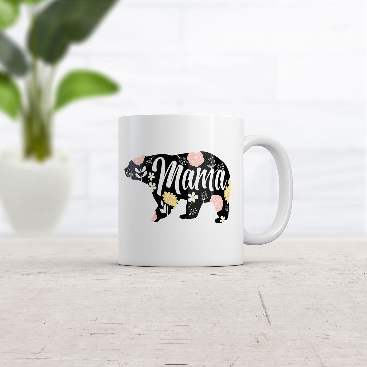 Mama Bear Floral Mug