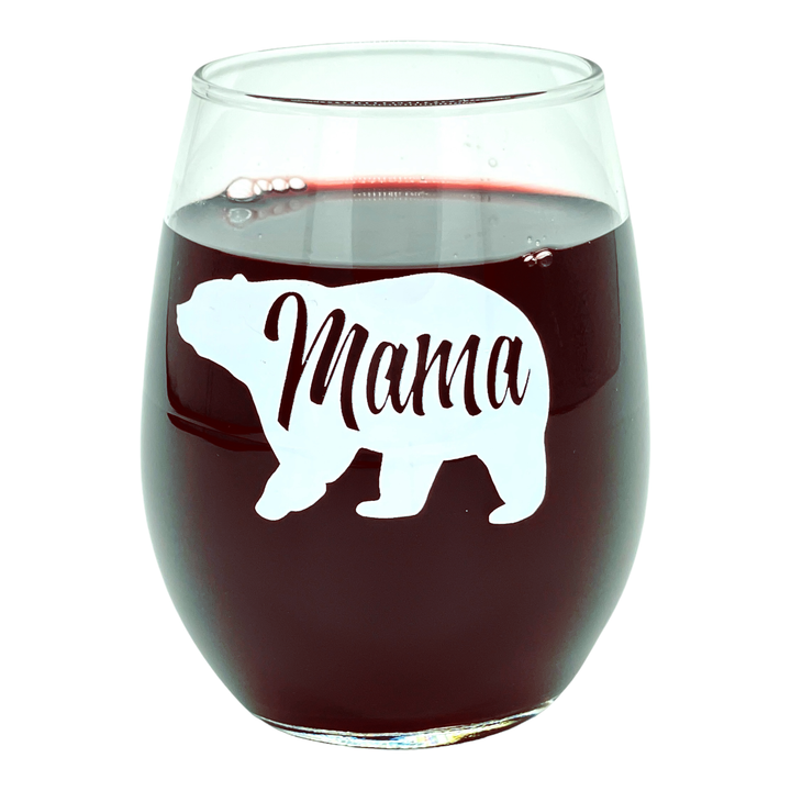 Funny White Mama Bear Nerdy Mother's Day Animal Tee