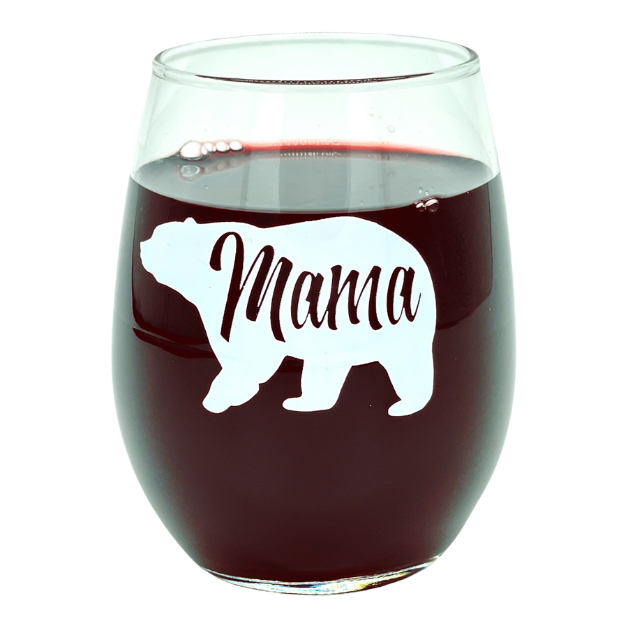 Funny White Mama Bear Nerdy Mother's Day Animal Tee