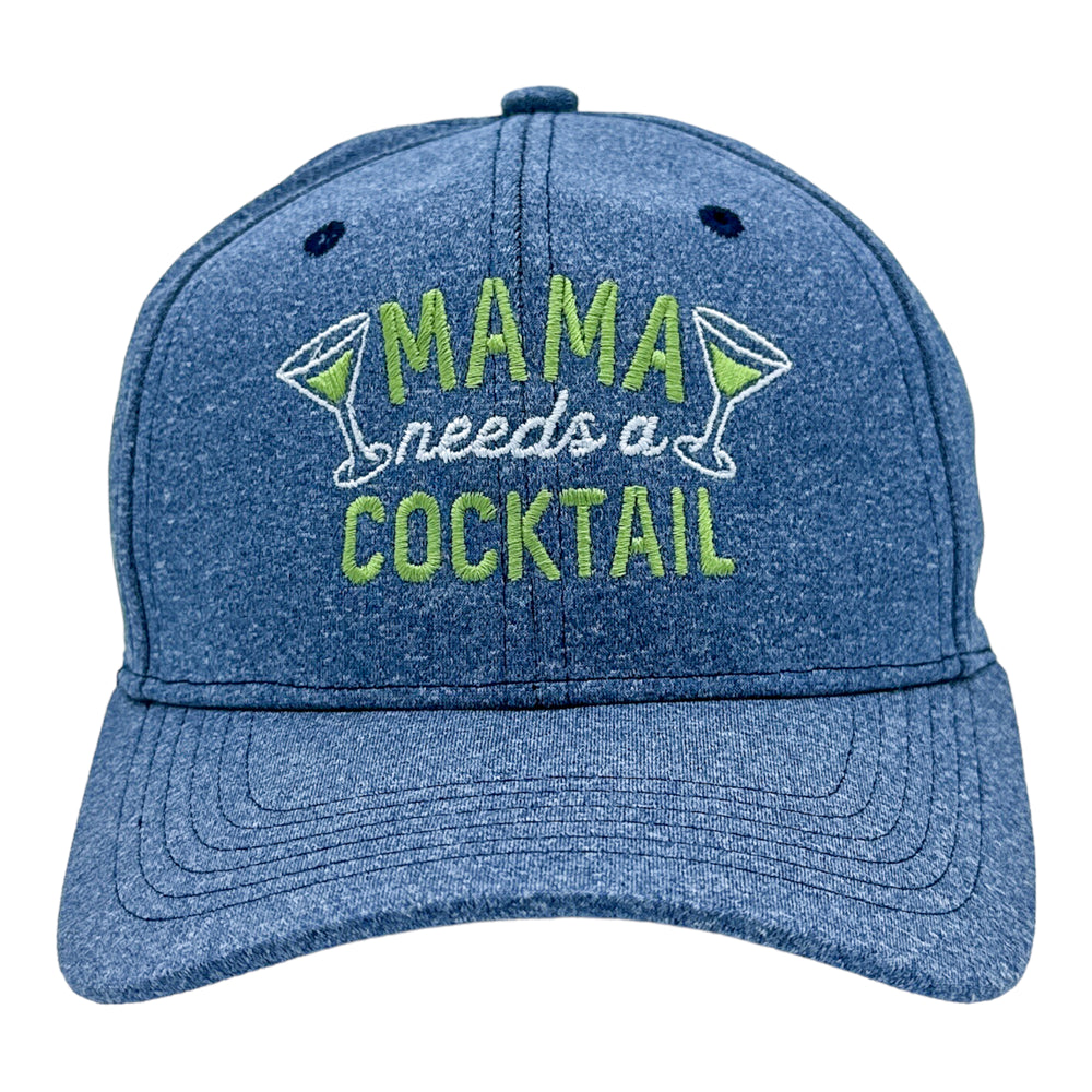 Funny Blue - Mama Cocktail Mama Needs A Cocktail Nerdy Mother's Day Liquor Drinking Tee