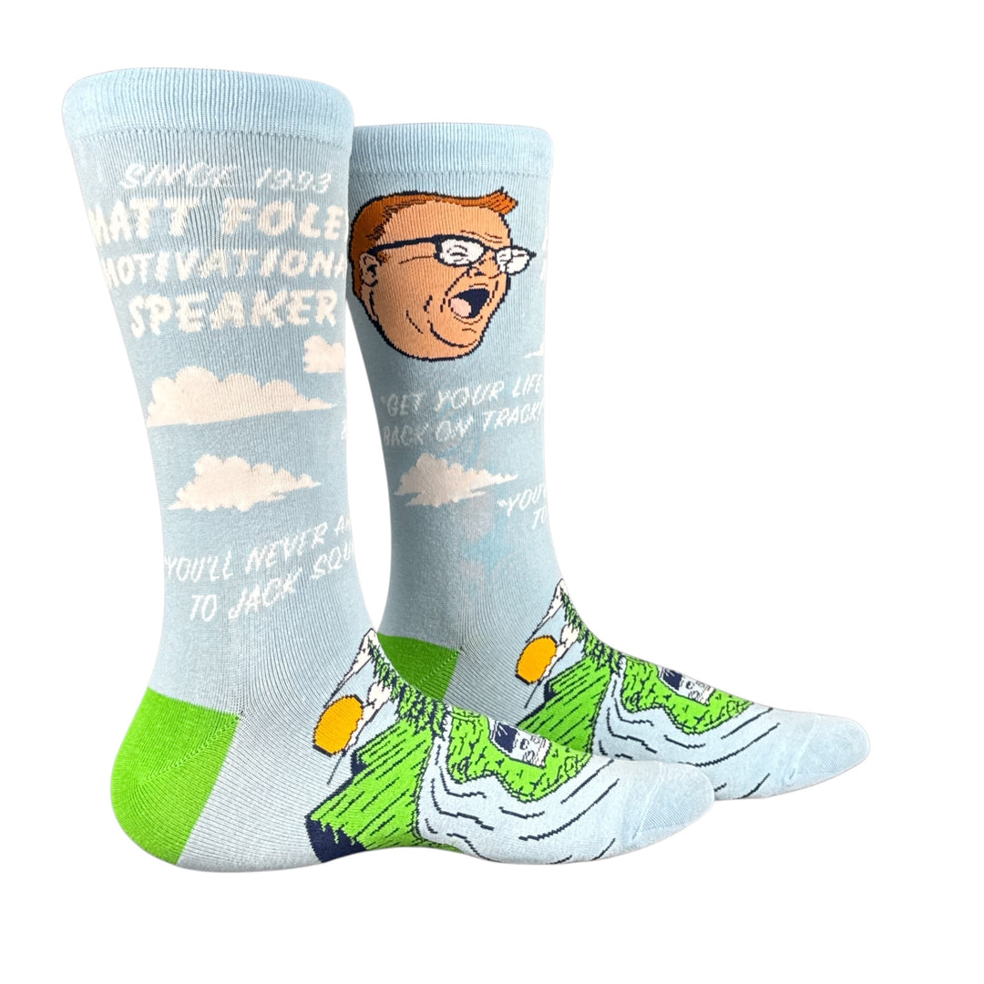 Funny Matt Foley Motivational Matt Foley Motivational Speaker Sock Nerdy TV & Movies Tee