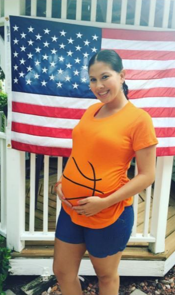 Basketball Bump Maternity T Shirt