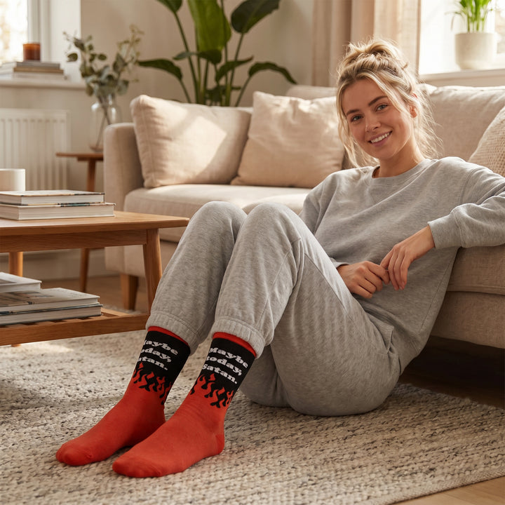 Women's Maybe Today Satan Socks