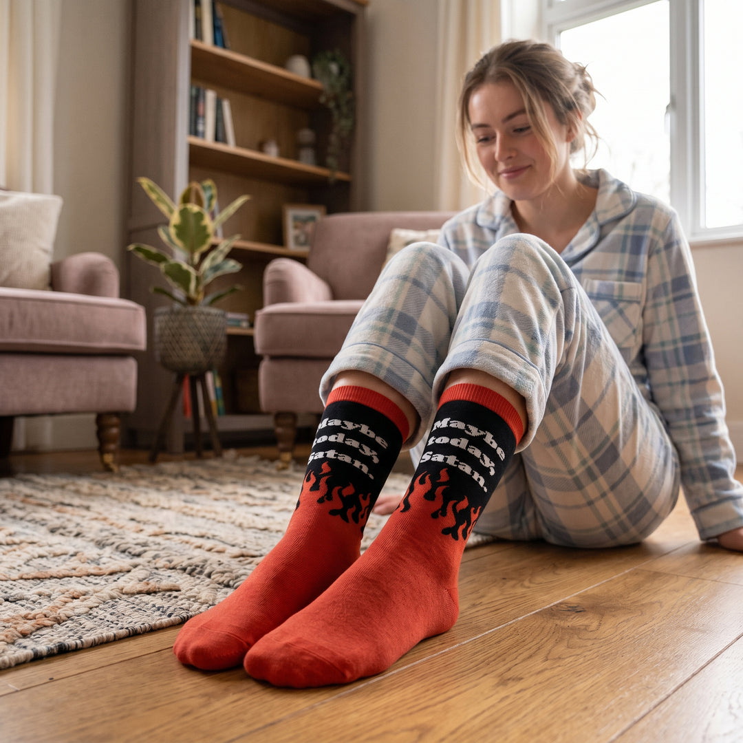 Women's Maybe Today Satan Socks