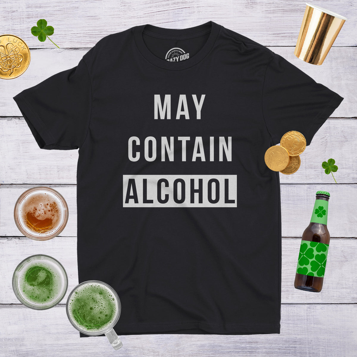 May Contain Alcohol Men&#39;s Tshirt
