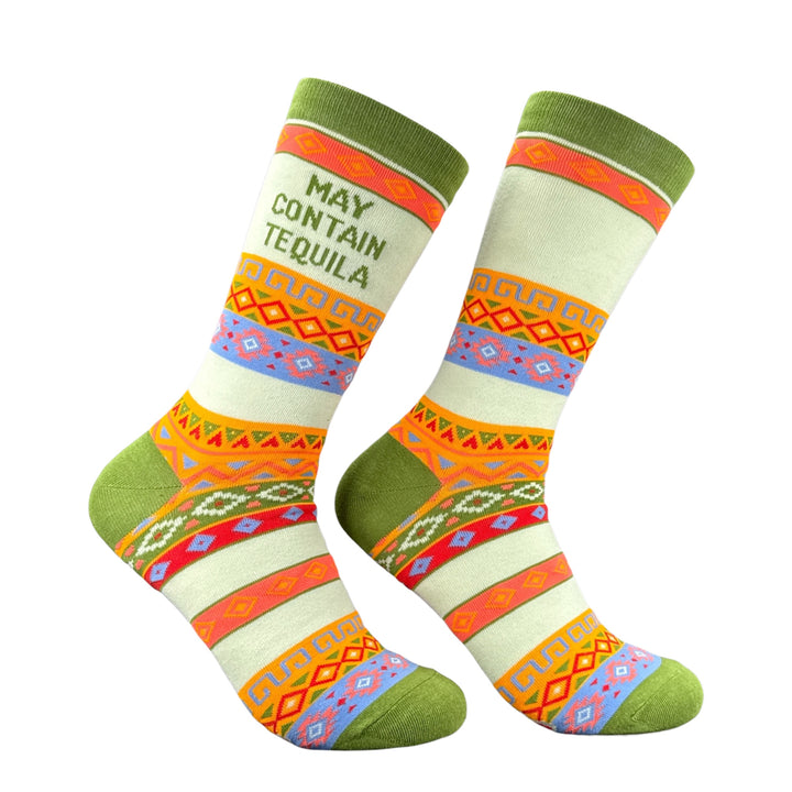 Funny May Contain Tequila May Contain Tequila Sock Nerdy drinking liquor Tee