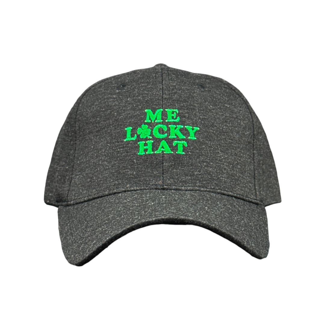 Funny Black - Me Lucky Hat Me Lucky Hat Nerdy Saint Patrick's Day Tee