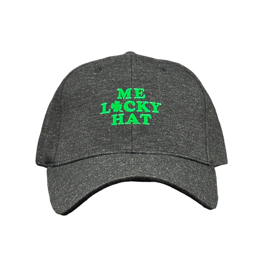 Funny Black - Me Lucky Hat Me Lucky Hat Nerdy Saint Patrick's Day Tee