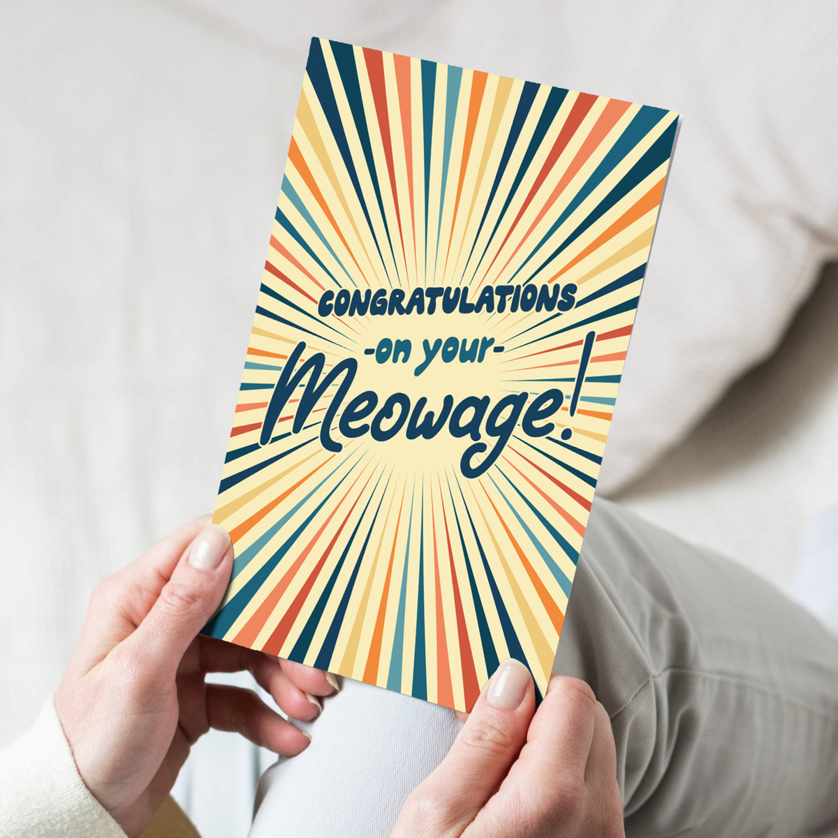 Funny Congrats On Your Meowage Congrats On Your Meowage Nerdy cat wedding sarcastic Tee