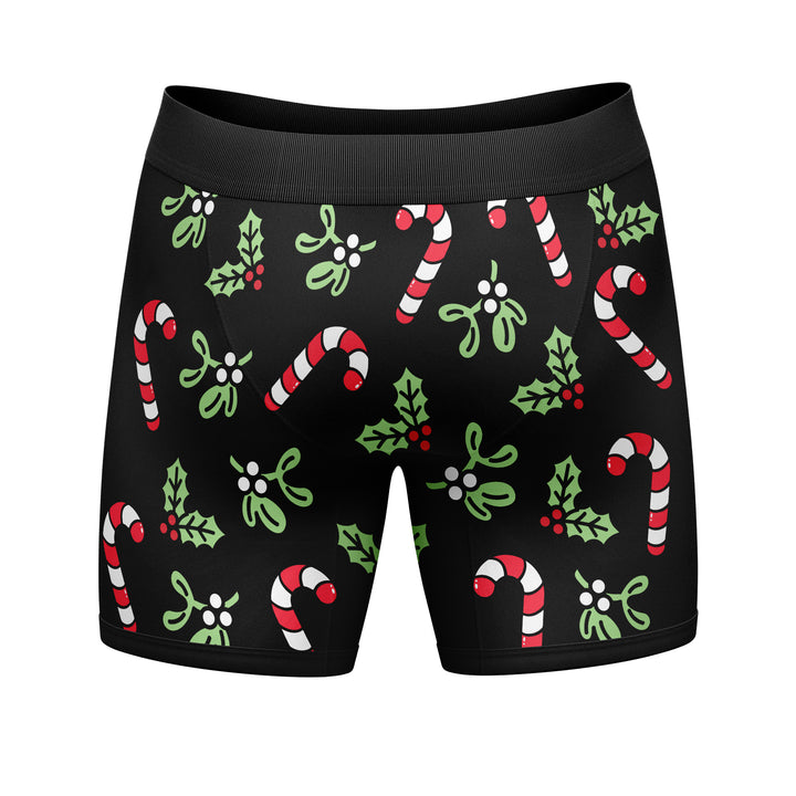Merry Kiss My Ass Boxer Briefs