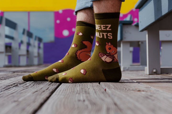 Deez Nuts Squirrel Socks