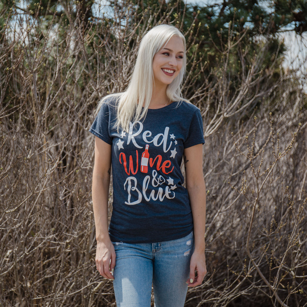 Red Wine And Blue Women's T Shirt