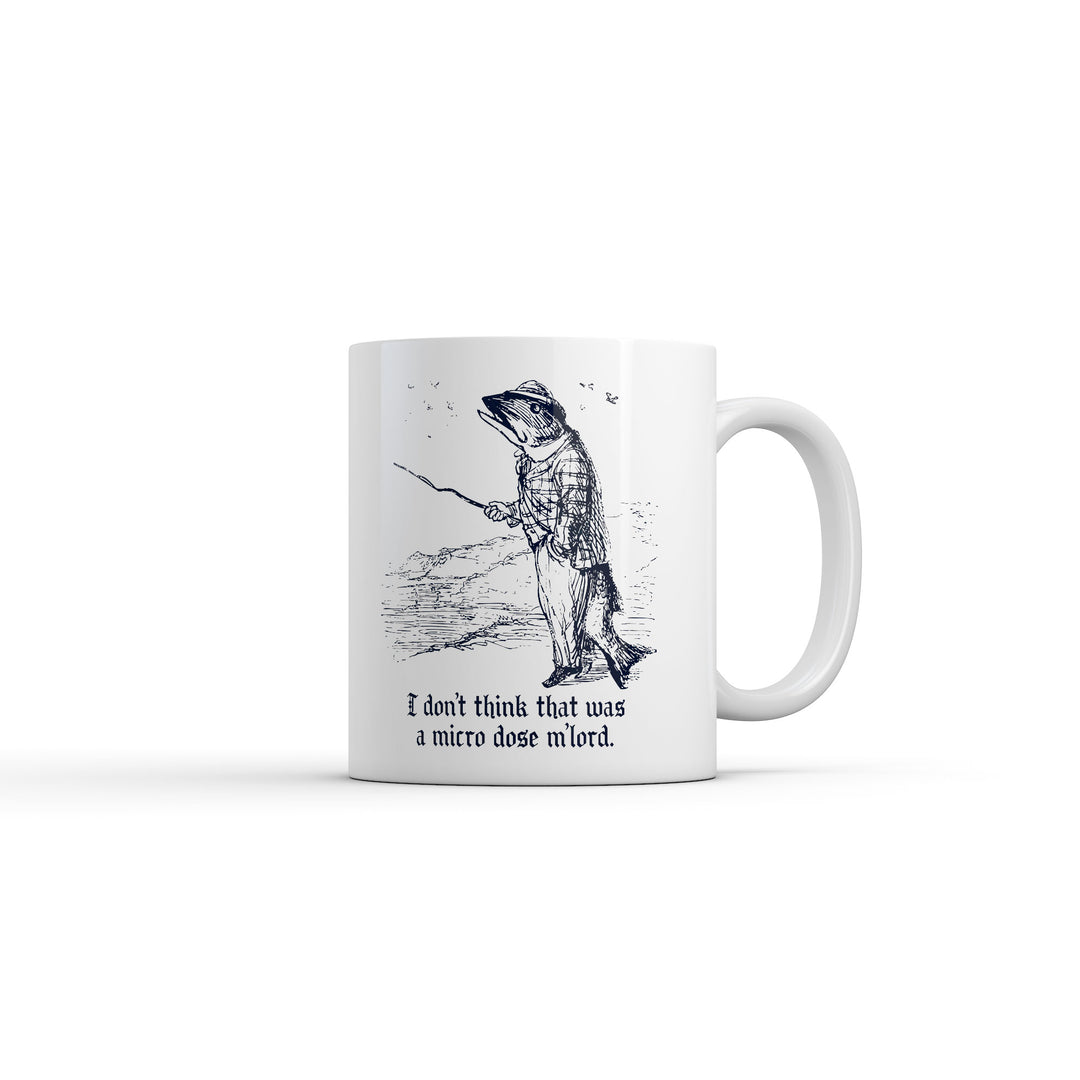 Funny White I Dont Think That Was A Microdose Mlord Coffee Mug Nerdy 420 Tee