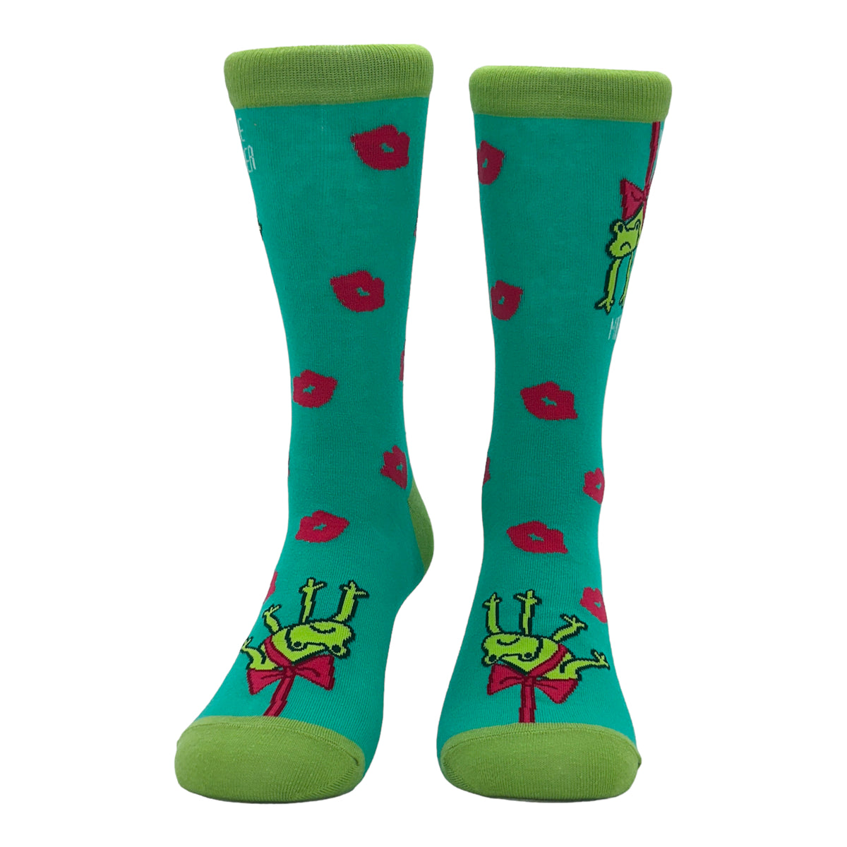 Women&#39;s Kiss Me Under The Mistletoad Socks