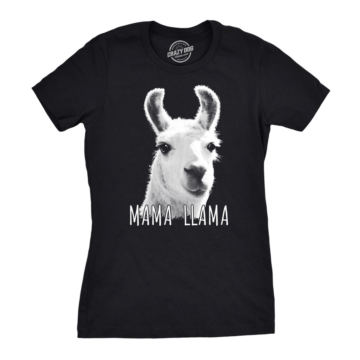 Funny Heather Black - Mama Llama Mama Llama Womens T Shirt Nerdy Mother&#39;s Day Animal Tee