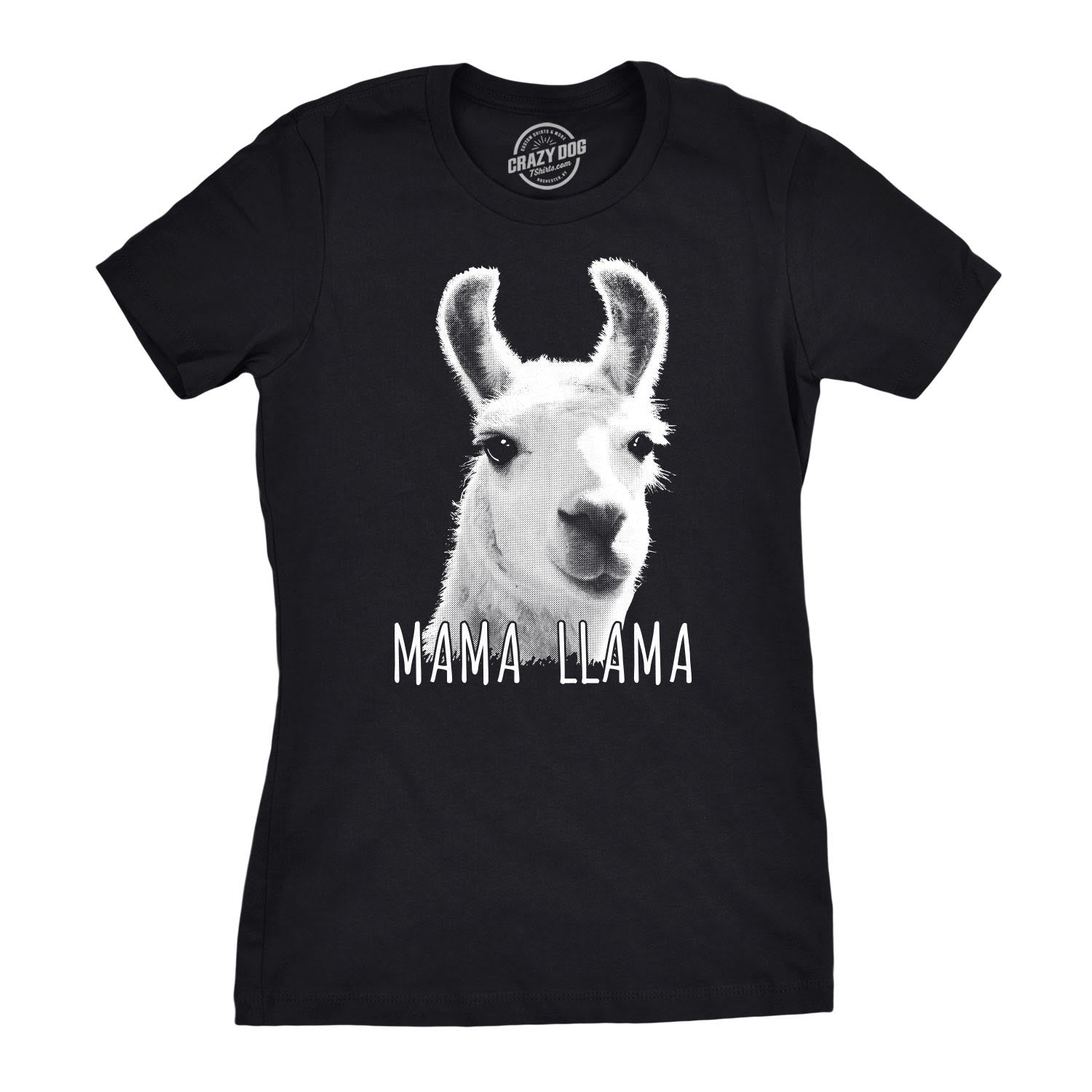 Funny Heather Black - Mama Llama Mama Llama Womens T Shirt Nerdy Mother's Day Animal Tee