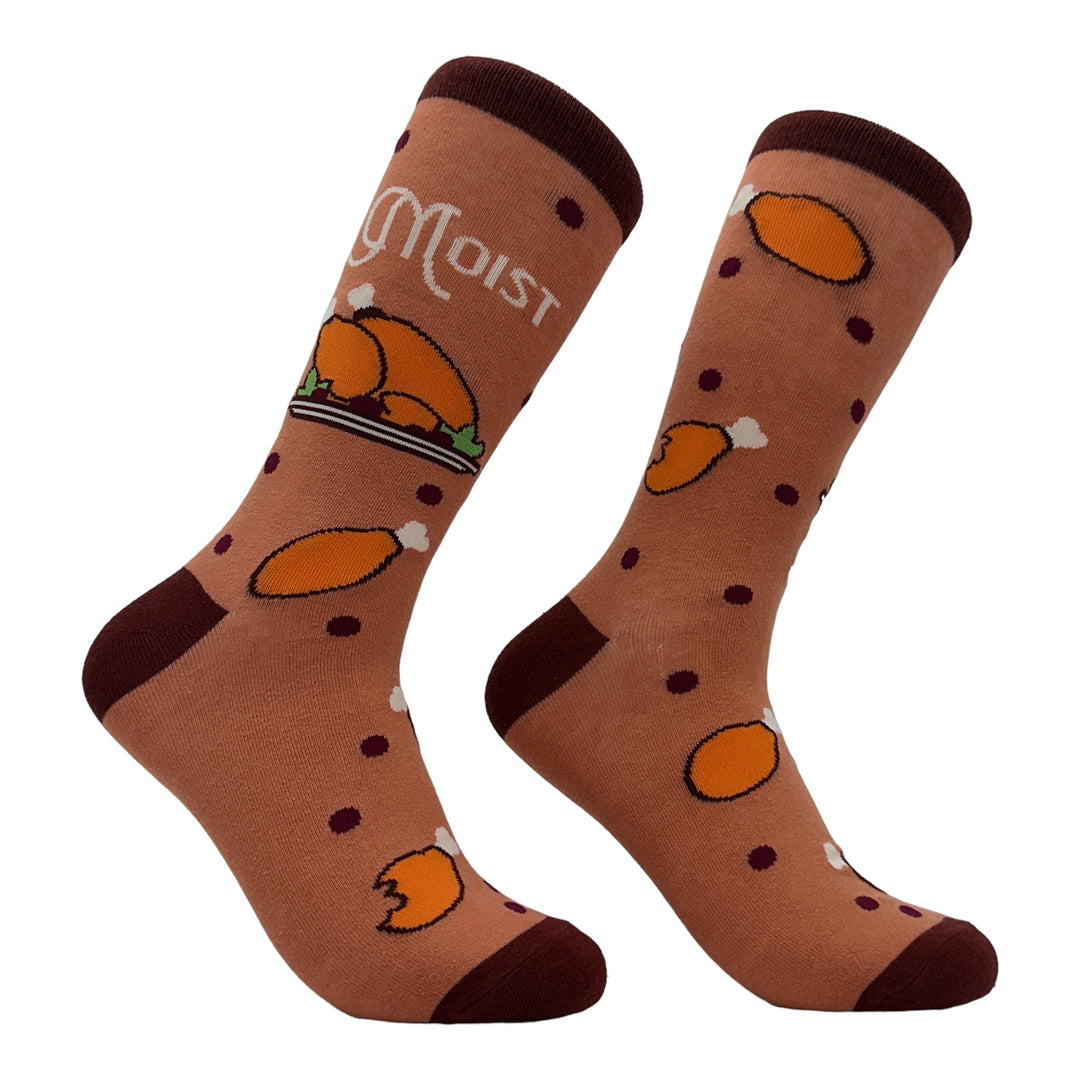 Funny Brown - Moist Women's Moist Sock Nerdy Thanksgiving Food sarcastic Tee