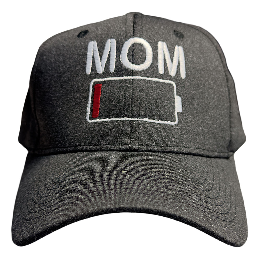Funny Black- Mom Battery Mom Battery Low Nerdy Mother's Day Sarcastic Tee