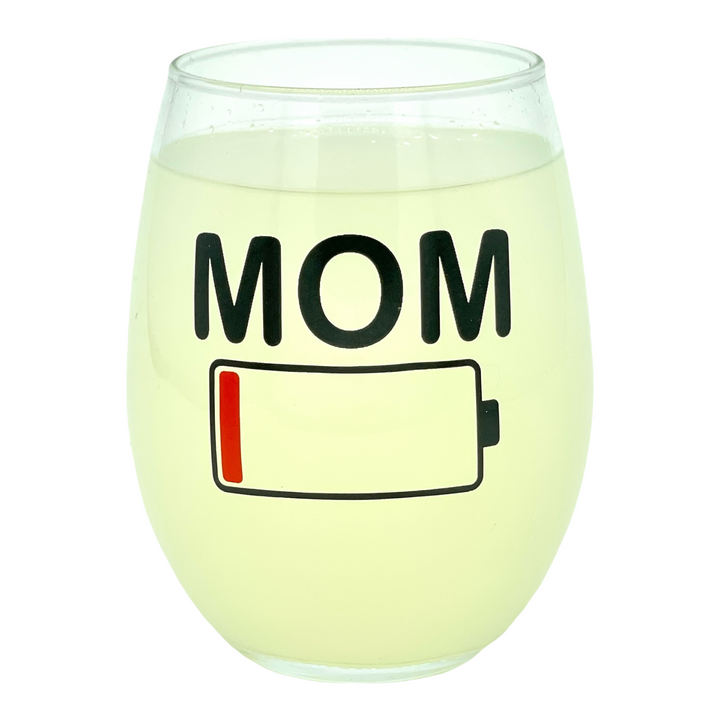 Funny White Mom Battery Nerdy Mother's Day Sarcastic Tee