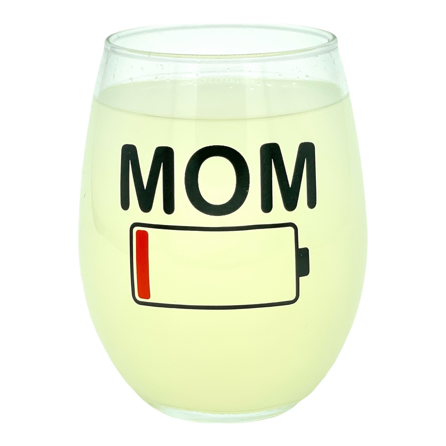 Funny White Mom Battery Nerdy Mother's Day Sarcastic Tee