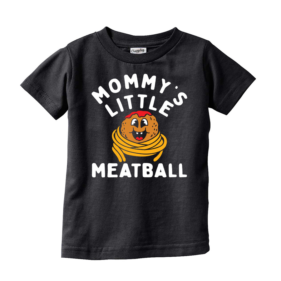 Funny Black Mommys Little Meatball Toddler T Shirt Nerdy sarcastic Tee