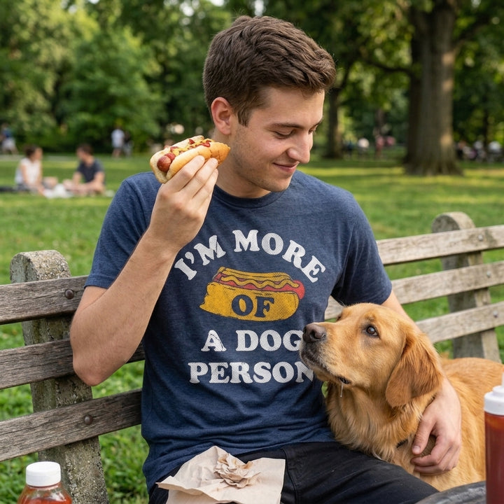 Im More Of A Dog Person Men's T Shirt