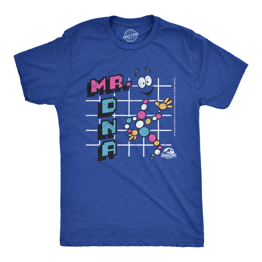 Funny Heather Royal - Mr DNA Mr DNA Mens T Shirt Nerdy TV & Movies Dinosaur retro Tee