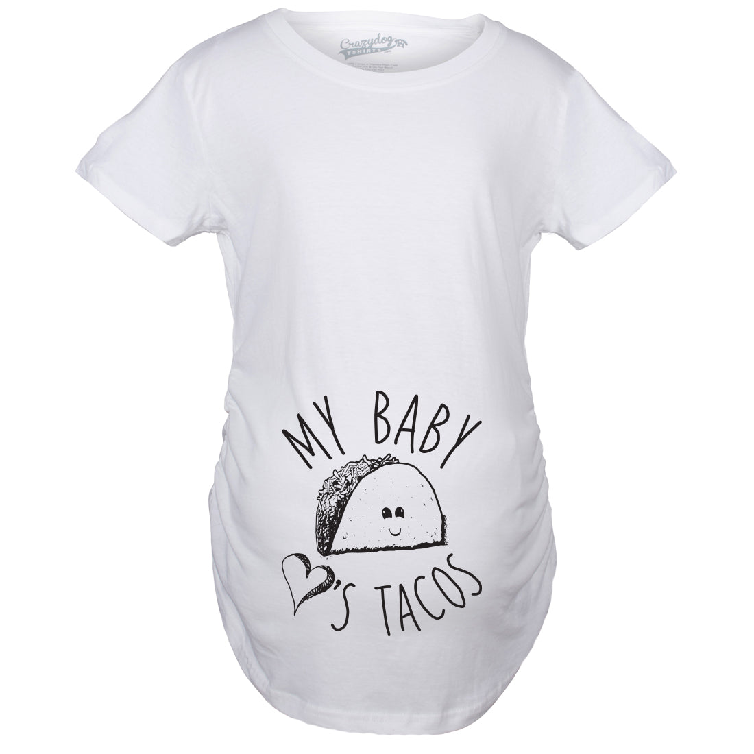 My Baby Loves Tacos Maternity T Shirt