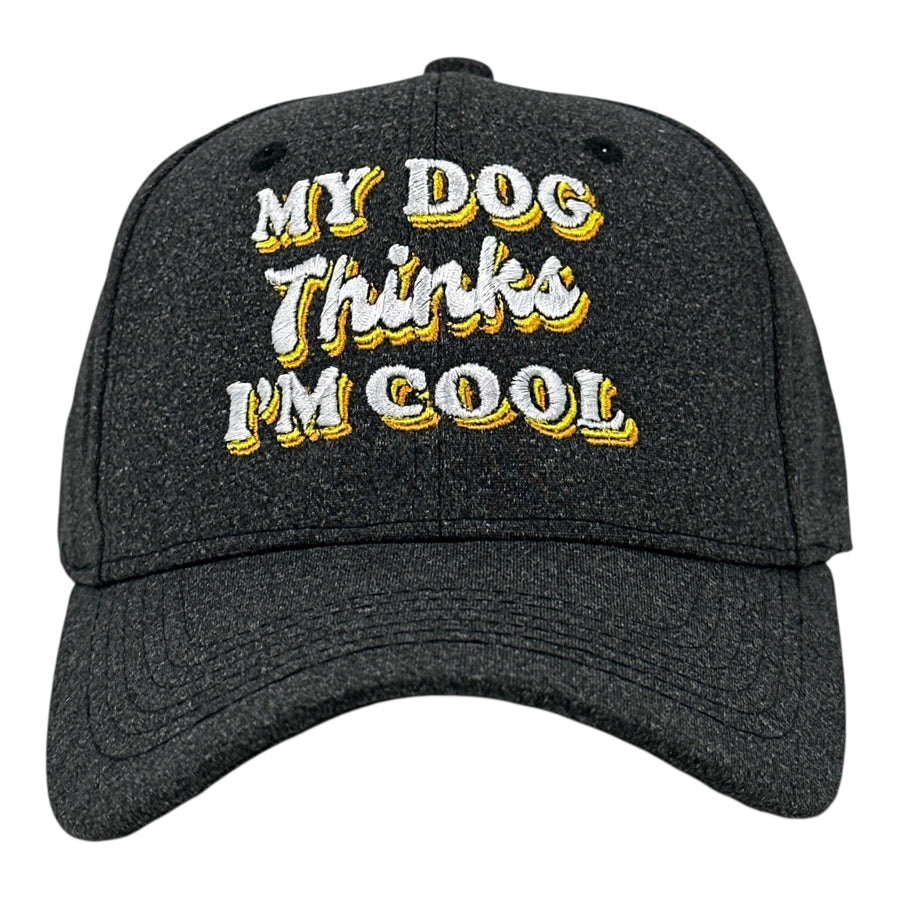 Funny Heather Black - My Dog Thinks Im Cool My Dog Thinks Im Cool Nerdy Dog Tee