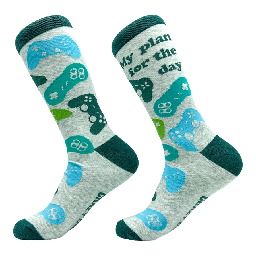 Funny Plan for the Day Funny Gaming Sock Nerdy Video Games Tee