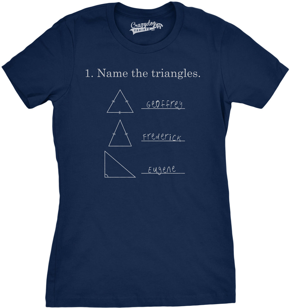 Funny Navy Name The Triangles Womens T Shirt Nerdy Science Sarcastic Tee