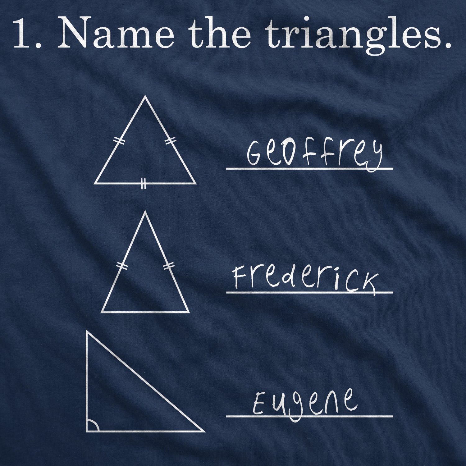 Funny Name The Triangles Womens T Shirt Nerdy Science Sarcastic Tee