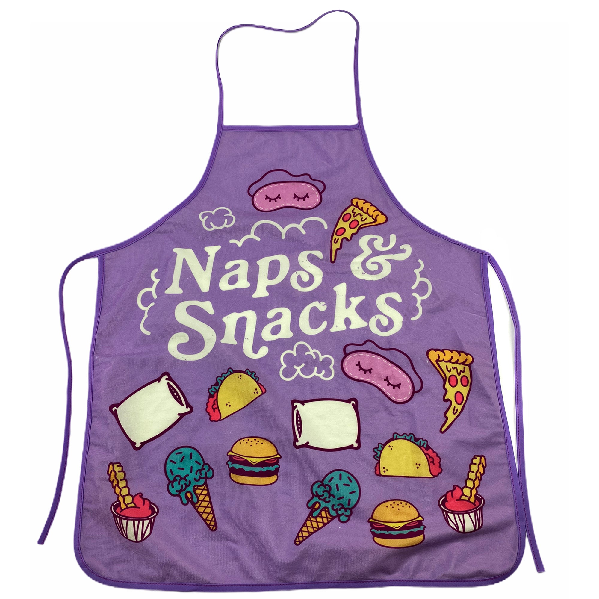 Naps And Snacks Apron Cookout Apron – Crazy Dog T-Shirts