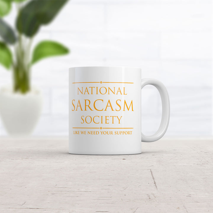 National Sarcasm Society Mug