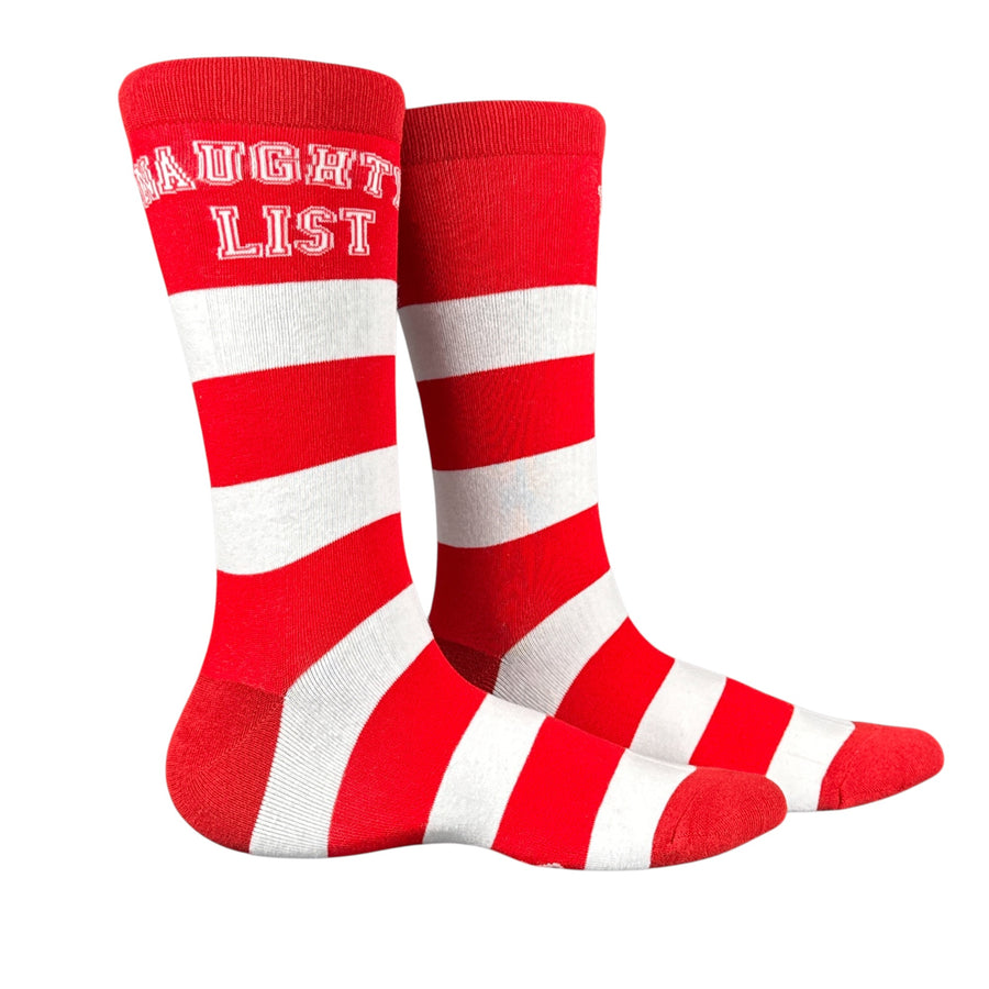 Funny Multi - Naughty List Naughty List Sock Nerdy Christmas Tee