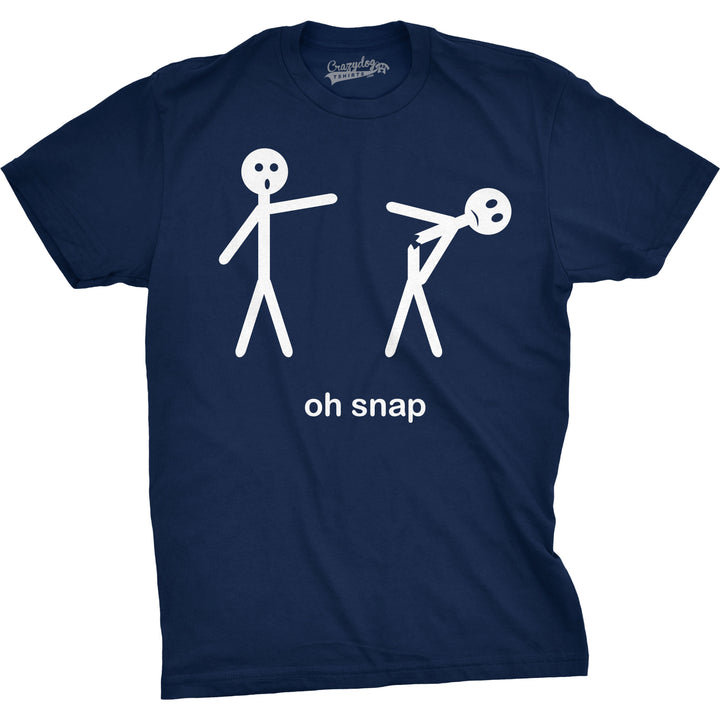 Funny Navy Oh Snap Mens T Shirt Nerdy Sarcastic Tee