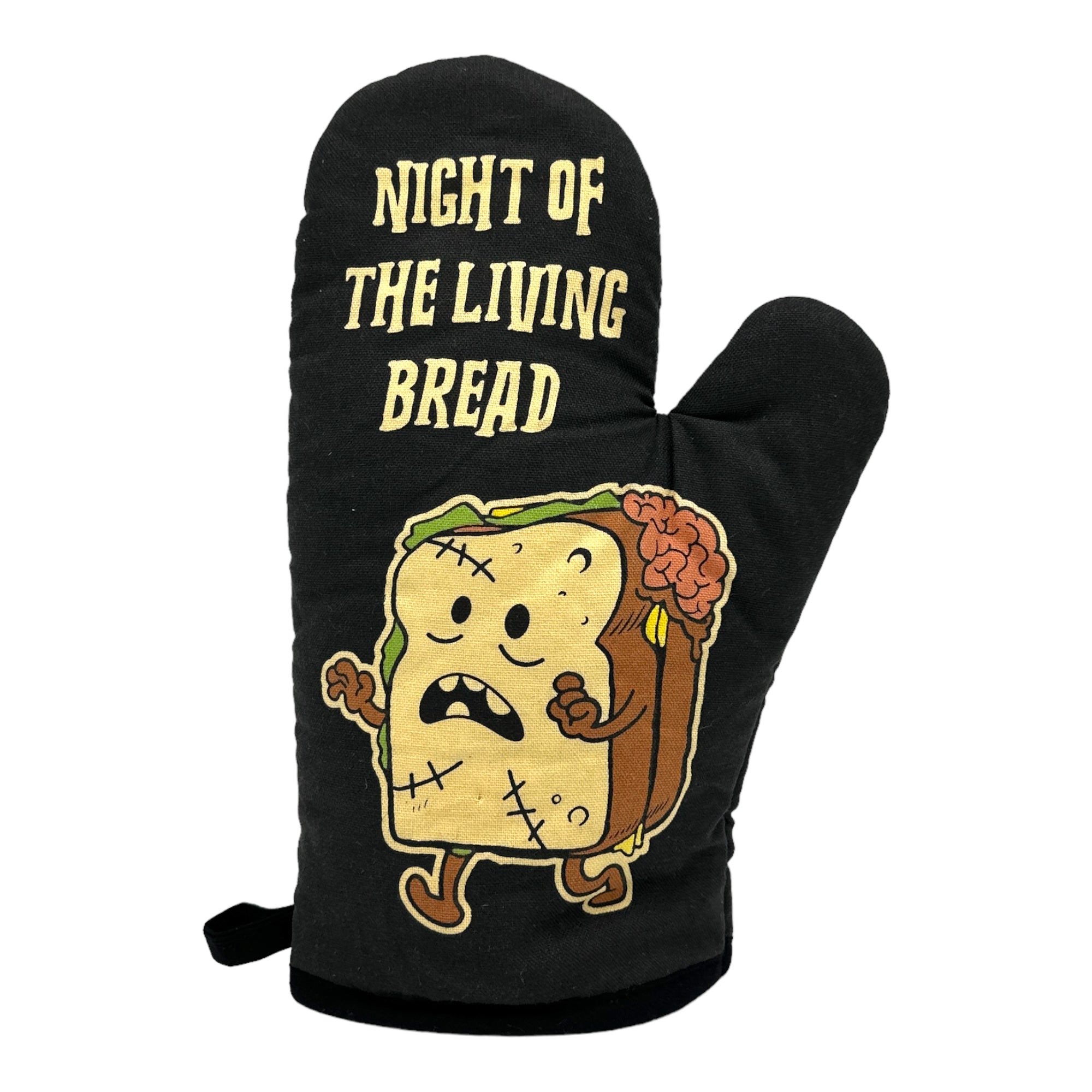 Funny Black - BREAD Night Of The Living Bread Nerdy Halloween Food Sarcastic Tee