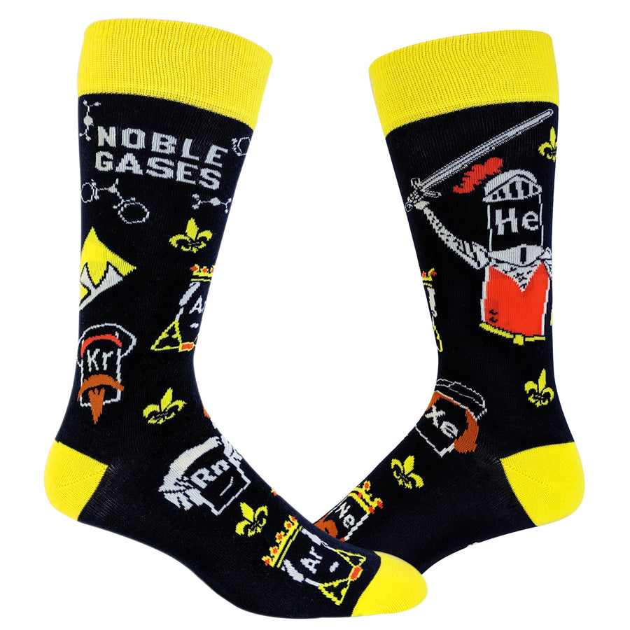 Funny Noble Gases Mens Noble Gases Sock Nerdy Science Nerdy Tee