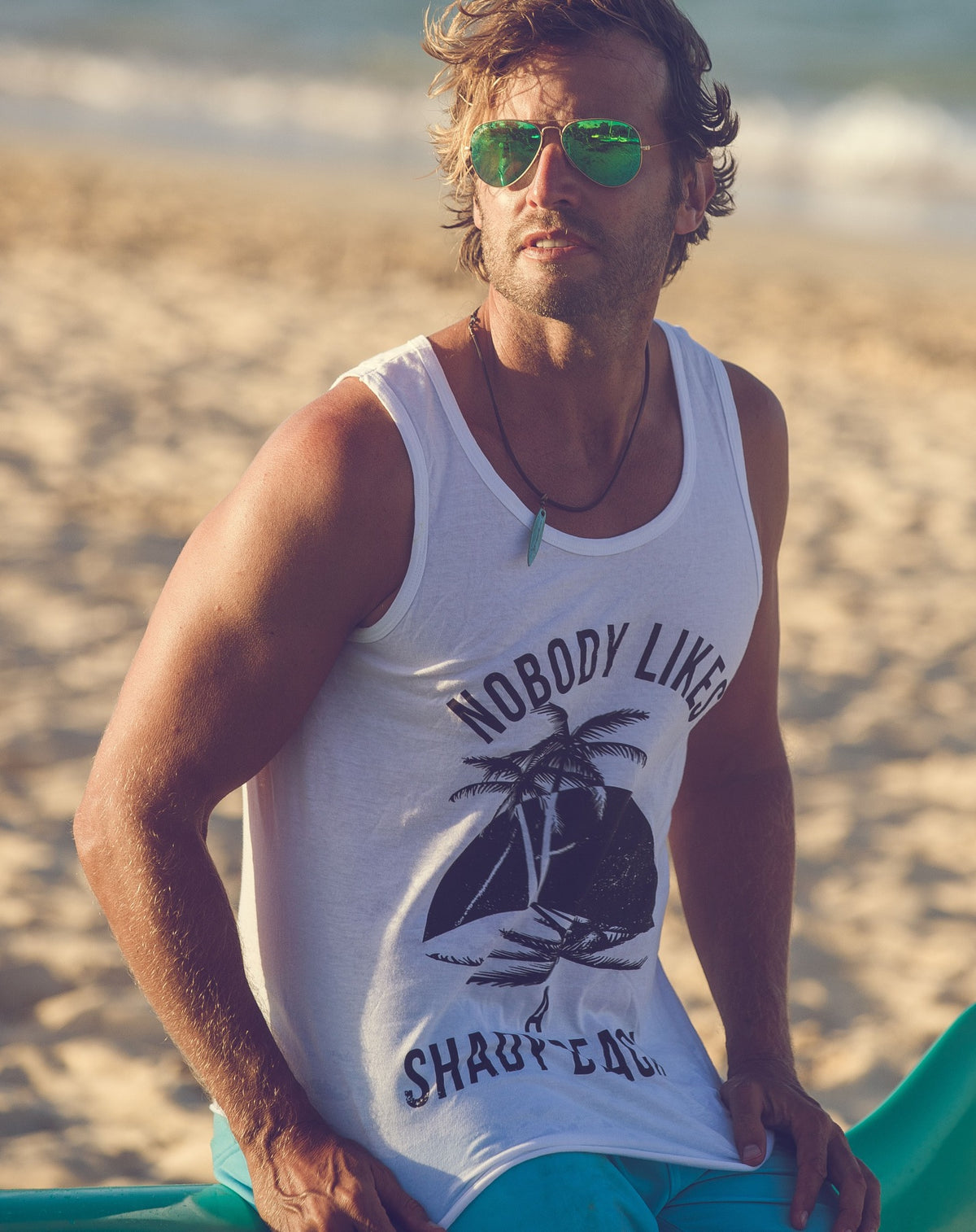 Nobody Likes A Shady Beach Men&#39;s Tank Top