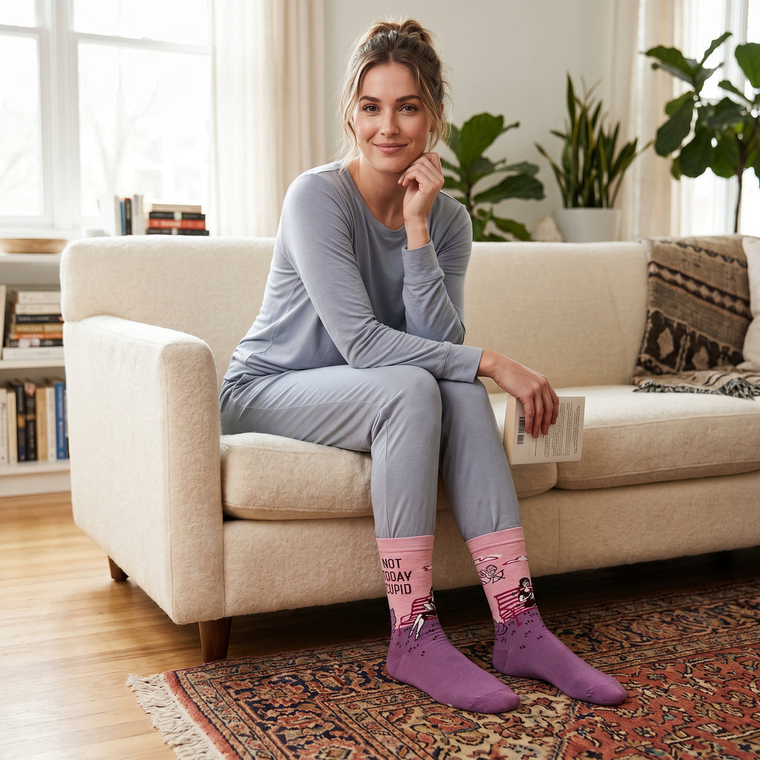 Women's Not Today Cupid Socks